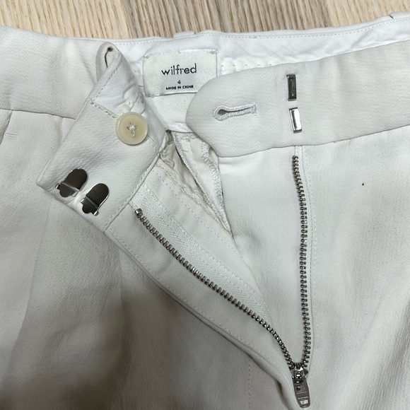 Aritzia Wilfred Effortless Pant Cropped Light Birch Size 4 - Picture 3 of 7